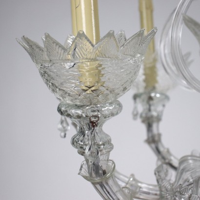 Murano Chandelier Glass Italy XX Century