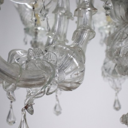 Murano Chandelier Glass Italy XX Century