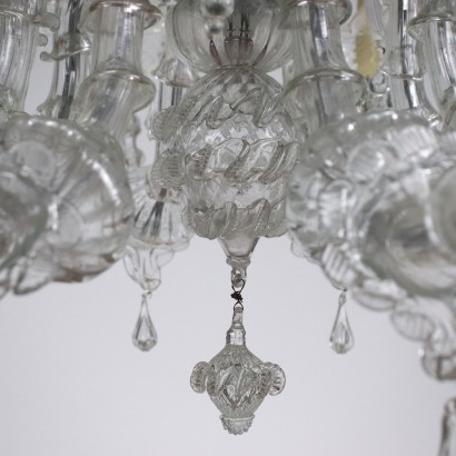 Murano Chandelier Glass Italy XX Century