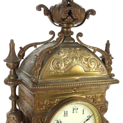 Triptych Clock Bronze France XIX Century