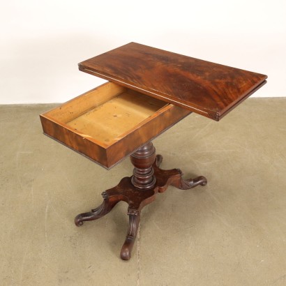 Game Table Mahogany Italy XIX Century