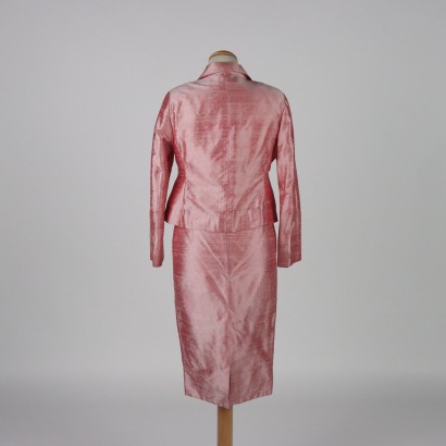 moda vintage, traje vintage, shantung, seda, 60s, milan vintage, vintage 60s, Pink Vintage Suit