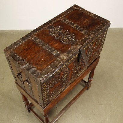 Neo-Renaissance Style Trunk Wrought Iron Italy XIX Century