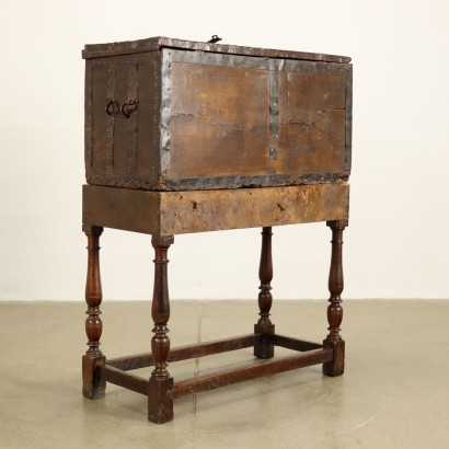 Neo-Renaissance Style Trunk Wrought Iron Italy XIX Century