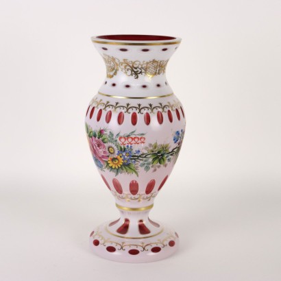 Vase en Cristal de Bohême Moser Tschécoslovaquie XX Siècle