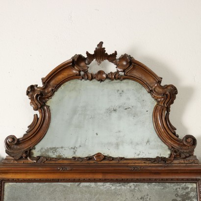 Baroque Style Mirror Glass Italy XIX Century