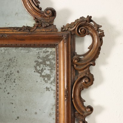 Baroque Style Mirror Glass Italy XIX Century