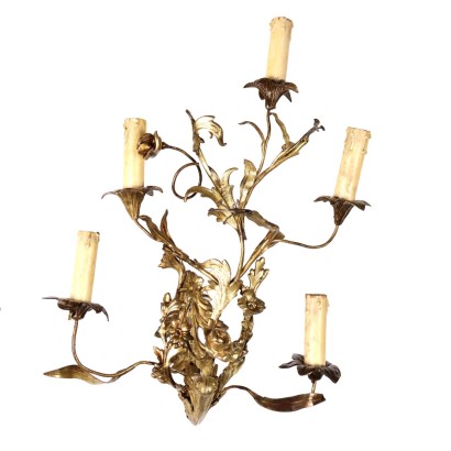 Rococo Stil Wandlampe Eisen Italien XX Jhd