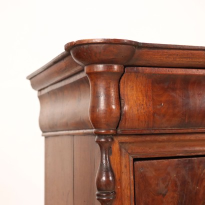 Pair of Louis Philippe Bedside Tables Walnut Italy XIX Century