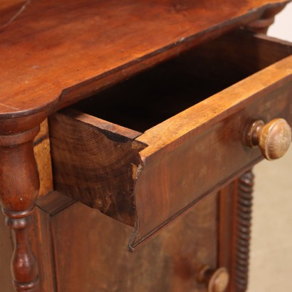 Pair of Louis Philippe Bedside Tables Walnut Italy XIX Century