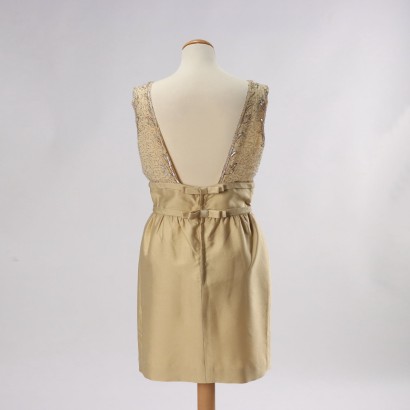 Robe de Cocktail Vintage Soie Taille 44 Italie Années 1950