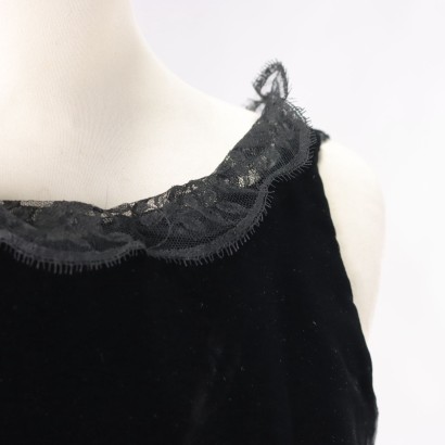 Vintage Dress Velvet Size 10 Italy 1960s