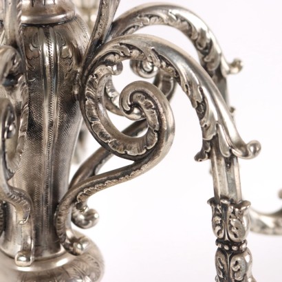 Pair of Candelabra Silver Italy 1930s-1940s