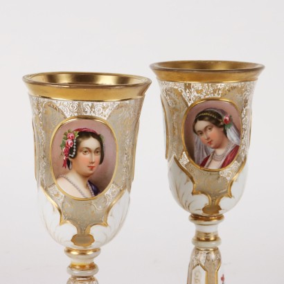 Groupe de 10 Verres Verre Europe XIX Siècle