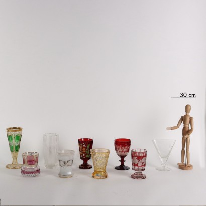 Group of 10 Glasses Europe XIX-XX Century