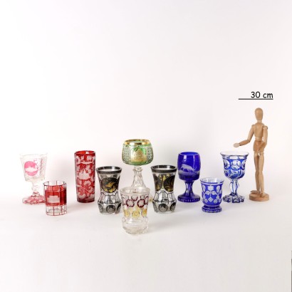 Group of 10 Glasses Europe XIX-XX Century