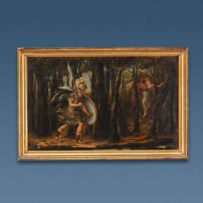 Gruppe von 4 Gemälden O. Furioso Öl auf Leinwand Italien XVIII Jhd