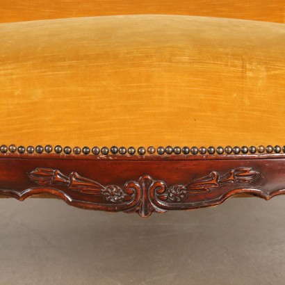 Rococo Style Sofa Carved Wood Italy XIX Century