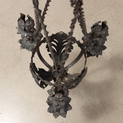 Chandelier Wrought Iron Italy XX Century