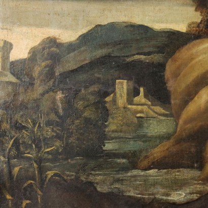 Sujet Mythologique Huile sur Toile Italie XVII Siècle