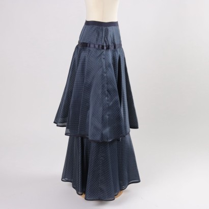 ,Gonna Vintage in Organza Blu