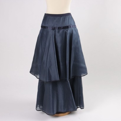 ,Gonna Vintage in Organza Blu