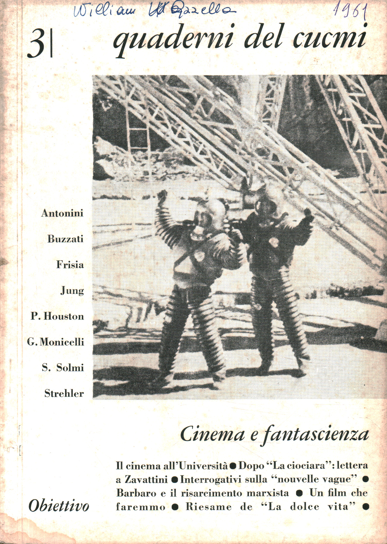 Quaderni del cucmi (1961-n.3) Cinéma et% 2