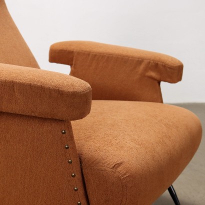 Fauteuil Tissu Italie Années 1950-1960