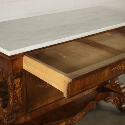 Console Charles X Walnut Italy XIX Century