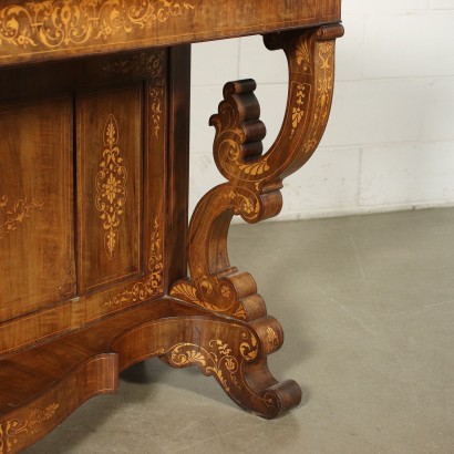 Console Charles X Walnut Italy XIX Century