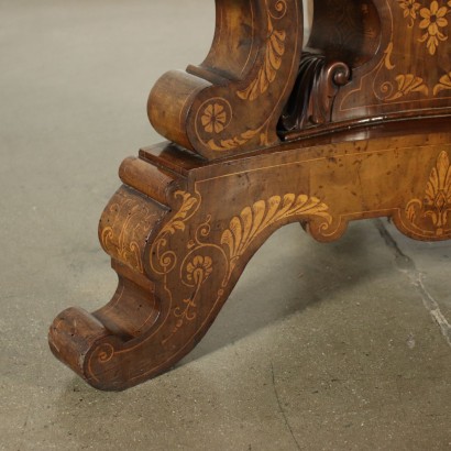 Table Charles X Walnut Italy XIX Century