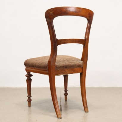 Group of 6 Chairs Walnut Italy XIX Century