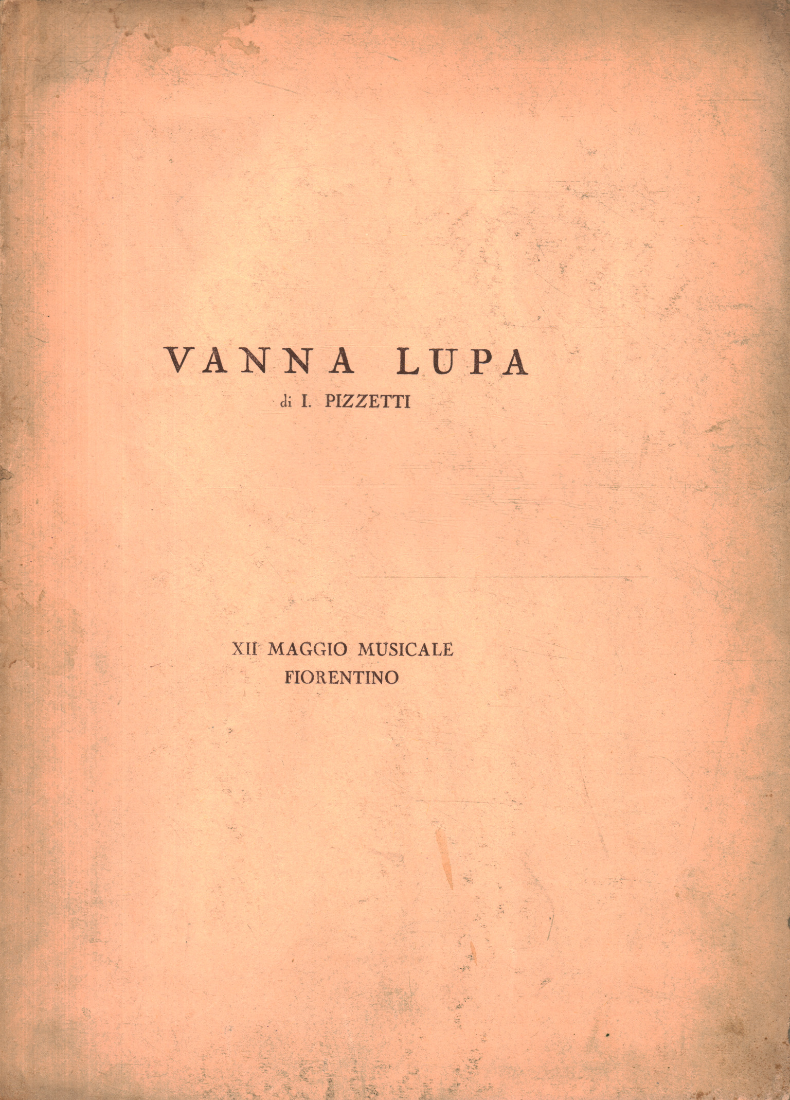 Vanna Lupa. Drama en tres actos y aquí