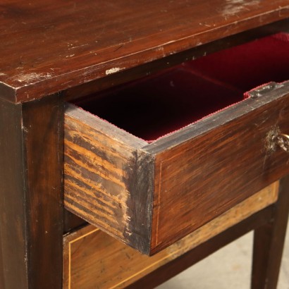 Pair of Bedside Tables Neoclassical Style Wood Italy XX Century