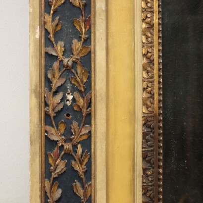 antiquariato, specchiera, antiquariato specchiera, specchiera antica, specchiera antica italiana, specchiera di antiquariato, specchiera neoclassica, specchiera del 800 - antiquariato, cornice, antiquariato cornice, cornice antica, cornice antica italiana, cornice di antiquariato, cornice neoclassico, cornice del 800,Consolle con Specchiera di Gusto Neoclas