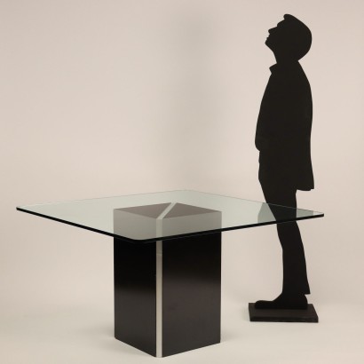 Table Verre Italie Années 1980