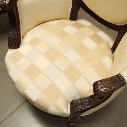 antigüedades, sillón, sillones antiguos, sillón antiguo, sillón italiano antiguo, sillón antiguo, sillón neoclásico, sillón del siglo XIX, pareja de sillones de estilo neoclásico