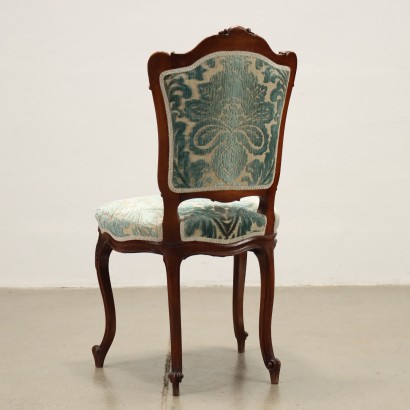 Group of Chairs Rococo Style Mahogany Italy XX Century