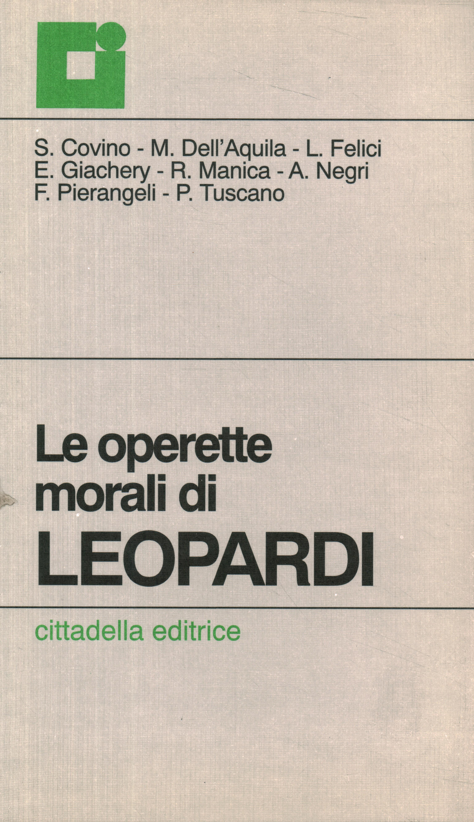 Le operette morali di Leopardi