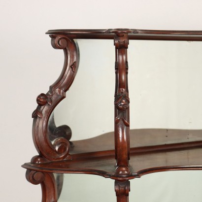 Étagère Umbertino Mahogany Italy XIX Century