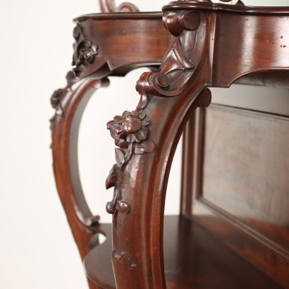 Étagère Umbertino Mahogany Italy XIX Century