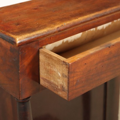 Bedside Table Walnut Italy XIX Century