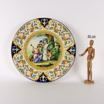 Parade Plate Ceramic Neo-Renaissance Italy XX Century