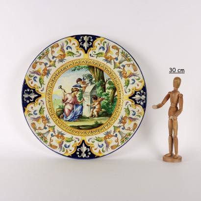 Assiette de Parade Céramique Italie XXe Siècle