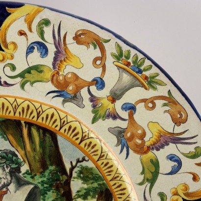 Parade Plate Ceramic Neo-Renaissance Italy XX Century