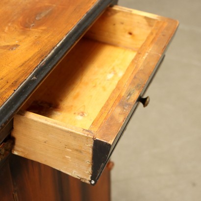 Table de Chevet Style Biedermeier Noyer Italie XIXe Siècle