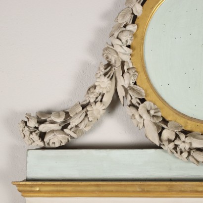 Mirror Neoclassical Carved Wood Italy XVIII Century