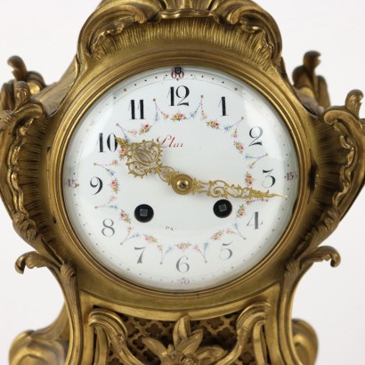 Countertop Clock Palais Royal Gilded Bronze France XIX Century