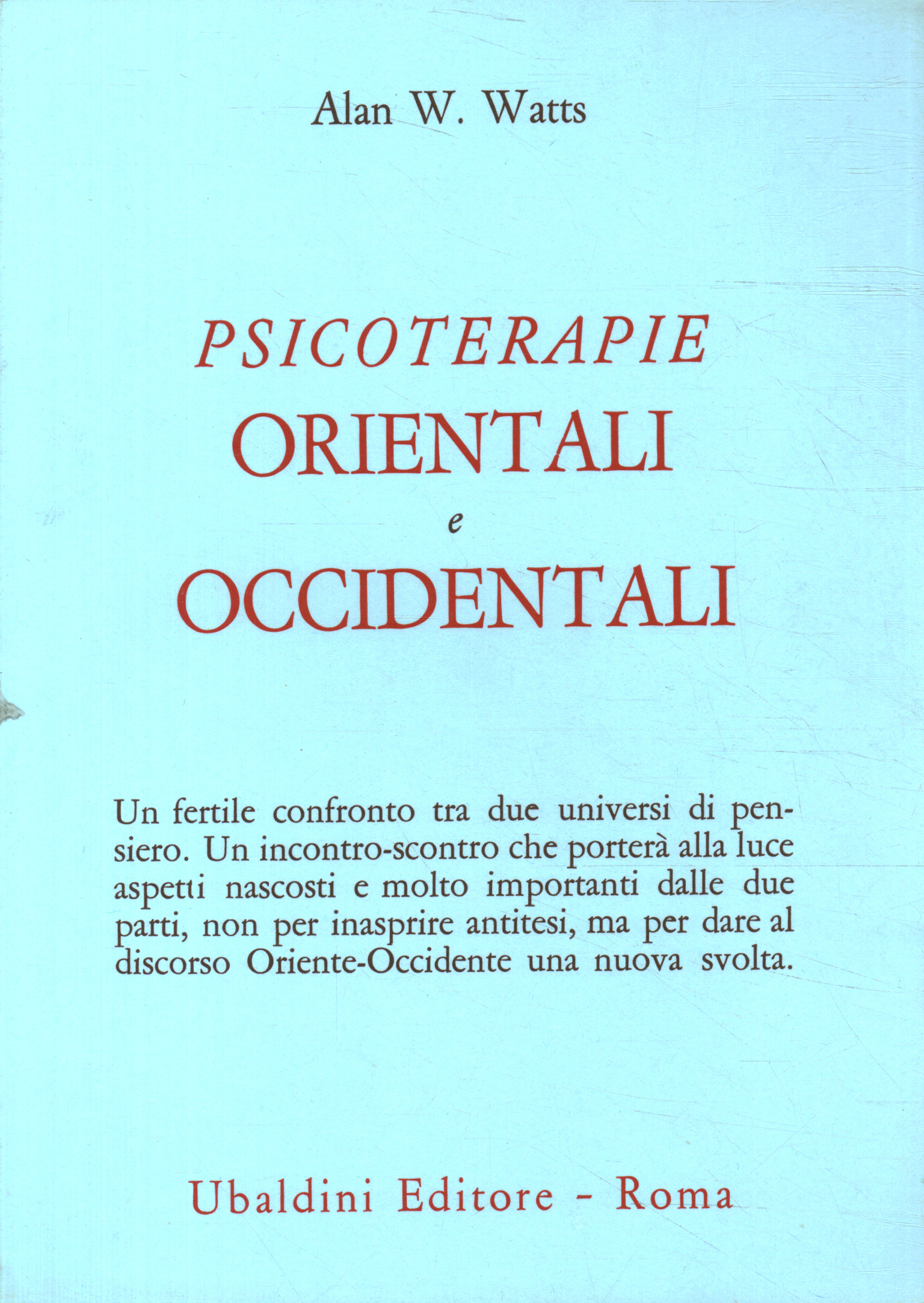 Psicoterapie Orientali e Occidentali