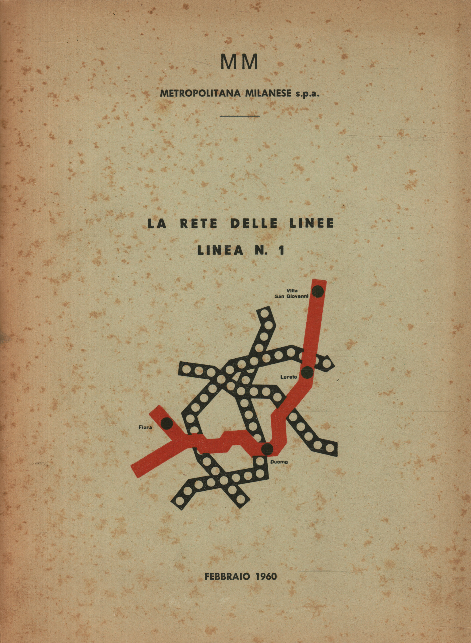 Le réseau de lignes. N° de ligne 1